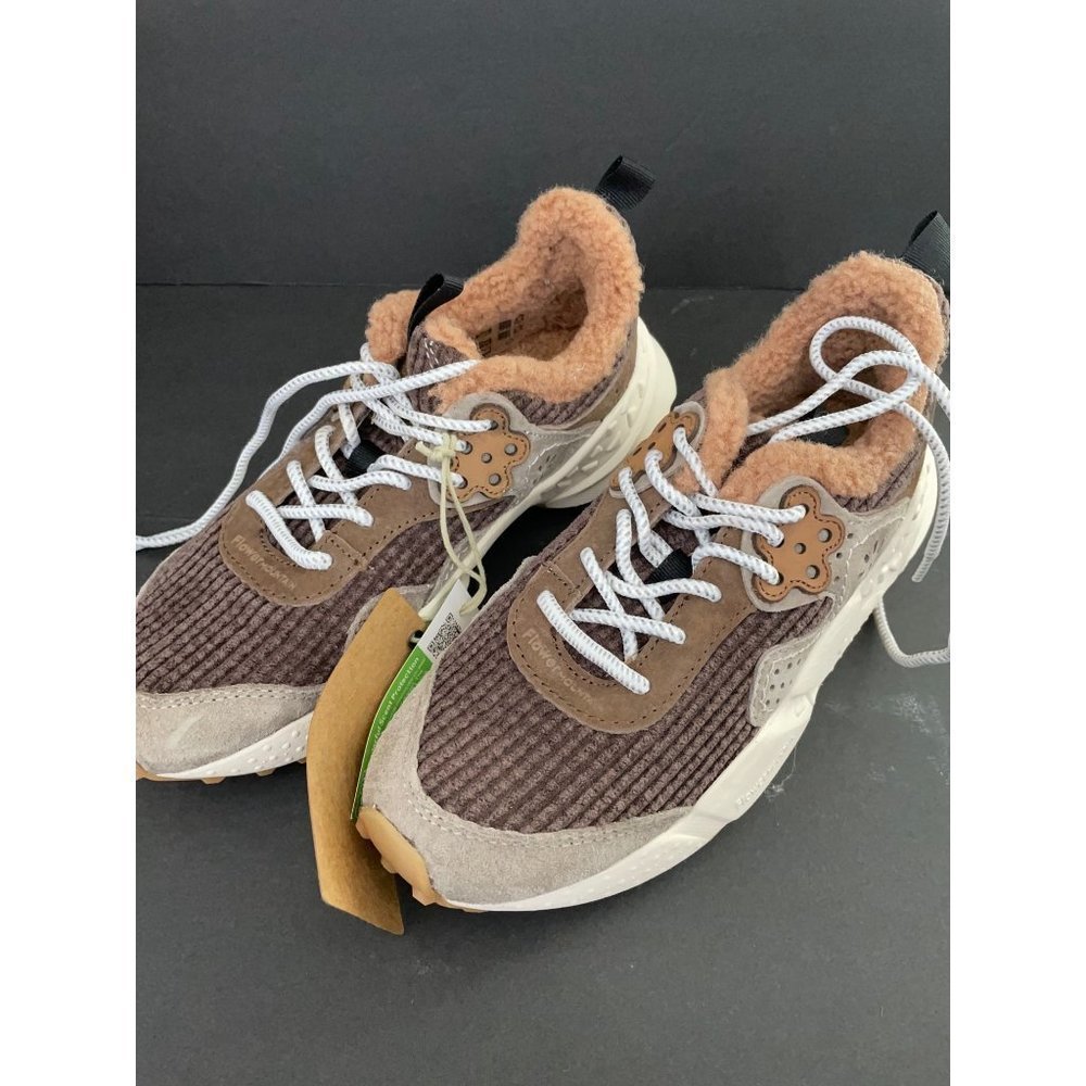 Free People Flower Mountain KOTETSU Sneakers Suede Faux Shearling Size 5.5 36 - Picture 4 of 7